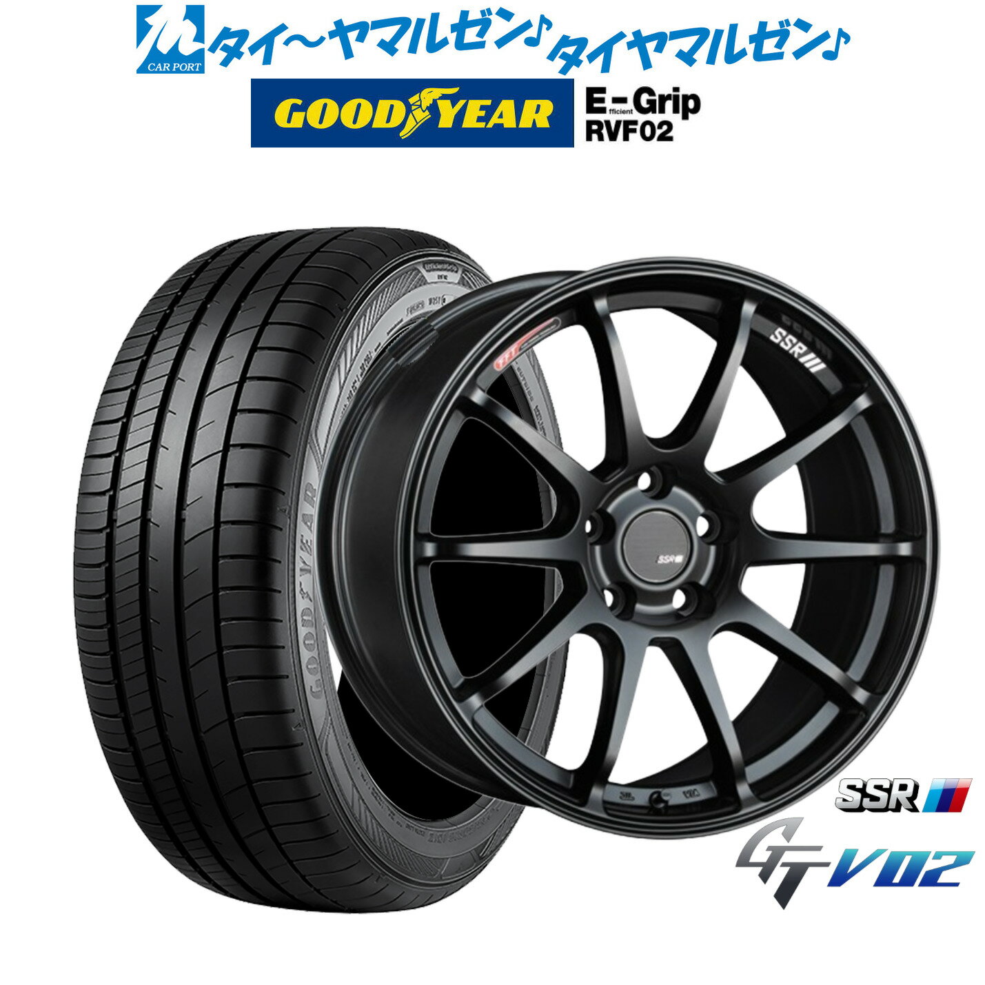 新品 サマータイヤ ホイール4本セットタナベ SSR GT V0217インチ 7.0Jグッドイヤー エフィシエント グリップ RVF02215/50R17