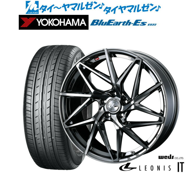 [6/15]割引クーポン配布新品 サマータイヤ ホイール4本セットウェッズ レオニス IT18インチ 7.0Jヨコハマ BluEarth-ES ブルーアースイーエス ES32225/40R18