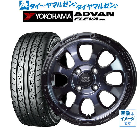 [6/1]P5倍+最大100%ポイントバック！★要エントリー新品 サマータイヤ ホイール4本セットホットスタッフ マッドクロス グレイス17インチ 7.0Jヨコハマ ADVAN アドバン フレバ V701215/45R17