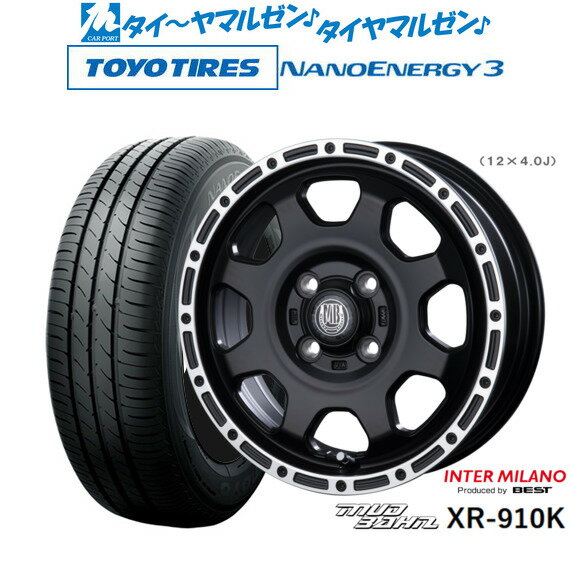 [6/18]最大100%ポイントバック！要エントリー新品 サマータイヤ ホイール4本セットインターミラノ マッドバーン XR-910K14インチ 4.5Jトーヨータイヤ NANOENERGY ナノエナジー 3 155/55R14