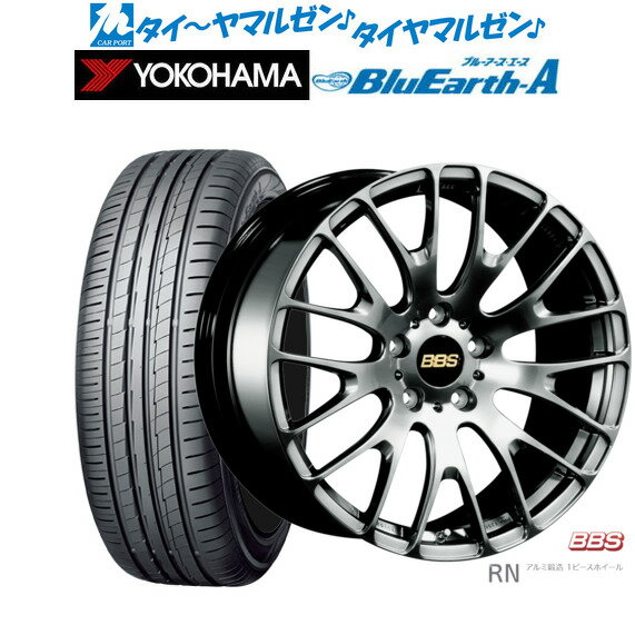 [6/1]P5倍+最大100%ポイントバック！★要エントリー新品 サマータイヤ ホイール4本セットBBS JAPAN RN20インチ 8.5Jヨコハマ BluEarth ブルーアース A (AE50)235/30R20