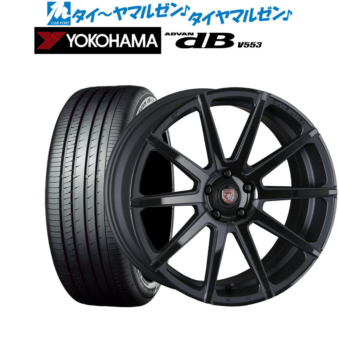 新品 サマータイヤ ホイール4本セットクリムソン クラブリネア マルディニFF19インチ 8.0Jヨコハマ ADVAN アドバン dB(V553)245/40R19