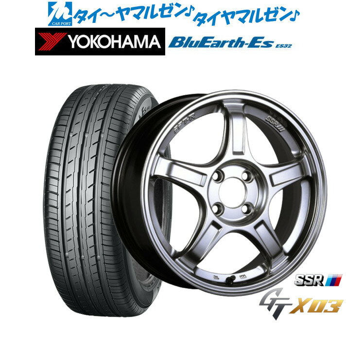 [6/18]最大100%ポイントバック！要エントリー新品 サマータイヤ ホイール4本セットタナベ SSR GT X0315インチ 5.0Jヨコハマ BluEarth-ES ブルーアースイーエス ES32165/55R15