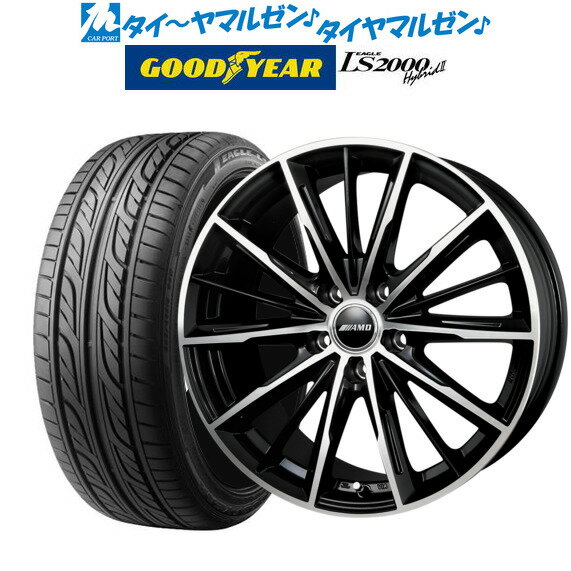 [5/23～26]割引クーポン配布新品 サマータイヤ ホイール4本セットBADX AMD G-Line SP17インチ 7.0Jグッドイヤー イーグル LS2000 ハイブリッド2(HB2)205/50R17