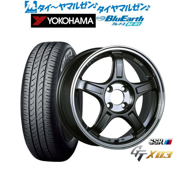 [5/23～26]割引クーポン配布新品 サマータイヤ ホイール4本セットタナベ SSR GT X0315インチ 5.0Jヨコハマ BluEarth ブルーアース (AE-01)165/50R15