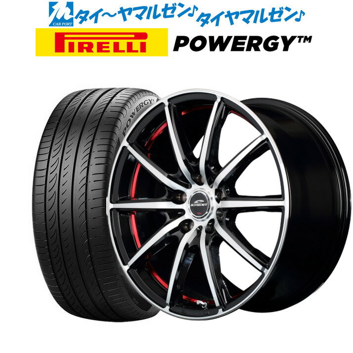 [5/23～26]割引クーポン配布新品 サマータイヤ ホイール4本セットMID シュナイダー SX-218インチ 8.5Jピレリ POWERGY (パワジー)245/40R18