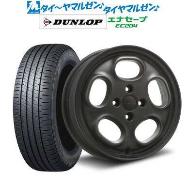 [5/20]割引クーポン配布新品 サマータイヤ ホイール4本セットMLJ ハイペリオン ダイアル14インチ 4.5Jダンロップ ENASAVE エナセーブ EC204155/65R14