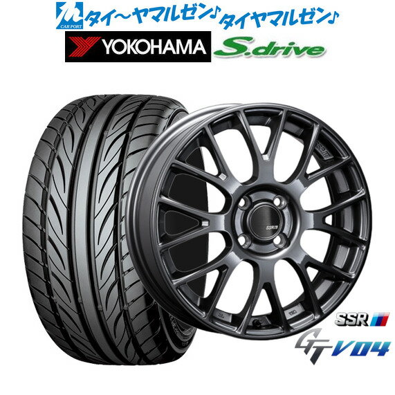 [SS期間限定]割引クーポン配布新品 サマータイヤ ホイール4本セットタナベ SSR GT V0416インチ 5.0Jヨコハマ DNA S.drive ドライブ (ES03/ES03N)165/40R16