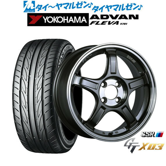 [SS期間]割引クーポン配布新品 サマータイヤ ホイール4本セットタナベ SSR GT X0317インチ 7.0Jヨコハマ ADVAN アドバン フレバ V701205/40R17