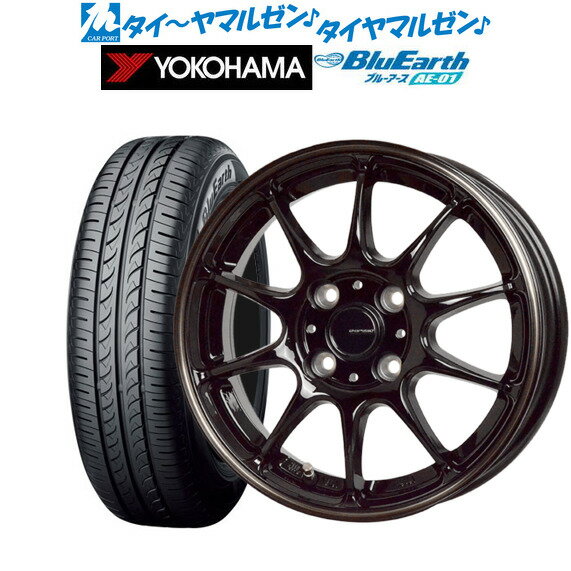 [5/9～15]割引クーポン配布新品 サマータイヤ ホイール4本セットホットスタッフ G.speed P-0714インチ 4.5Jヨコハマ BluEarth ブルーアース (AE-01)165/55R14