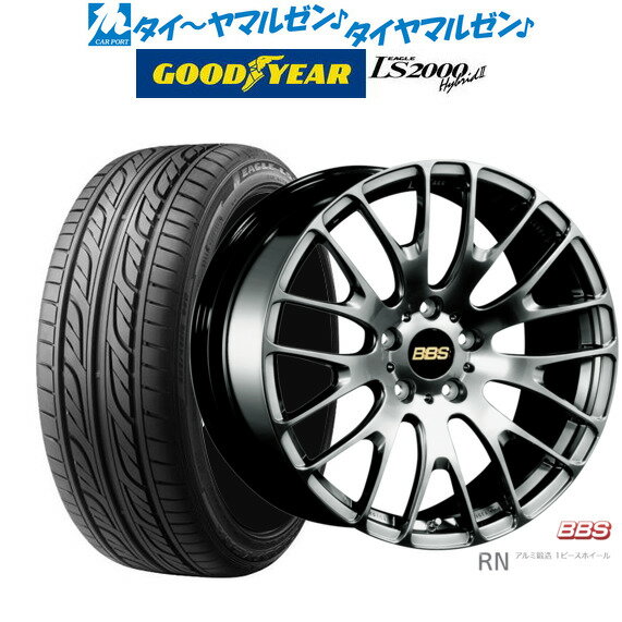 [5/9～15]割引クーポン配布新品 サマータイヤ ホイール4本セットBBS JAPAN RN20インチ 8.5Jグッドイヤー イーグル LS2000 ハイブリッド2(HB2)255/35R20