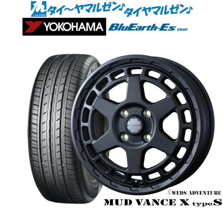 [6/22〜26]割引クーポン配布新品 サマータイヤ ホイール4本セットウェッズ アドベンチャー マッドヴァンス X タイプS14インチ 4.5Jヨコハマ BluEarth-ES ブルーアースイーエス ES32155/55R14