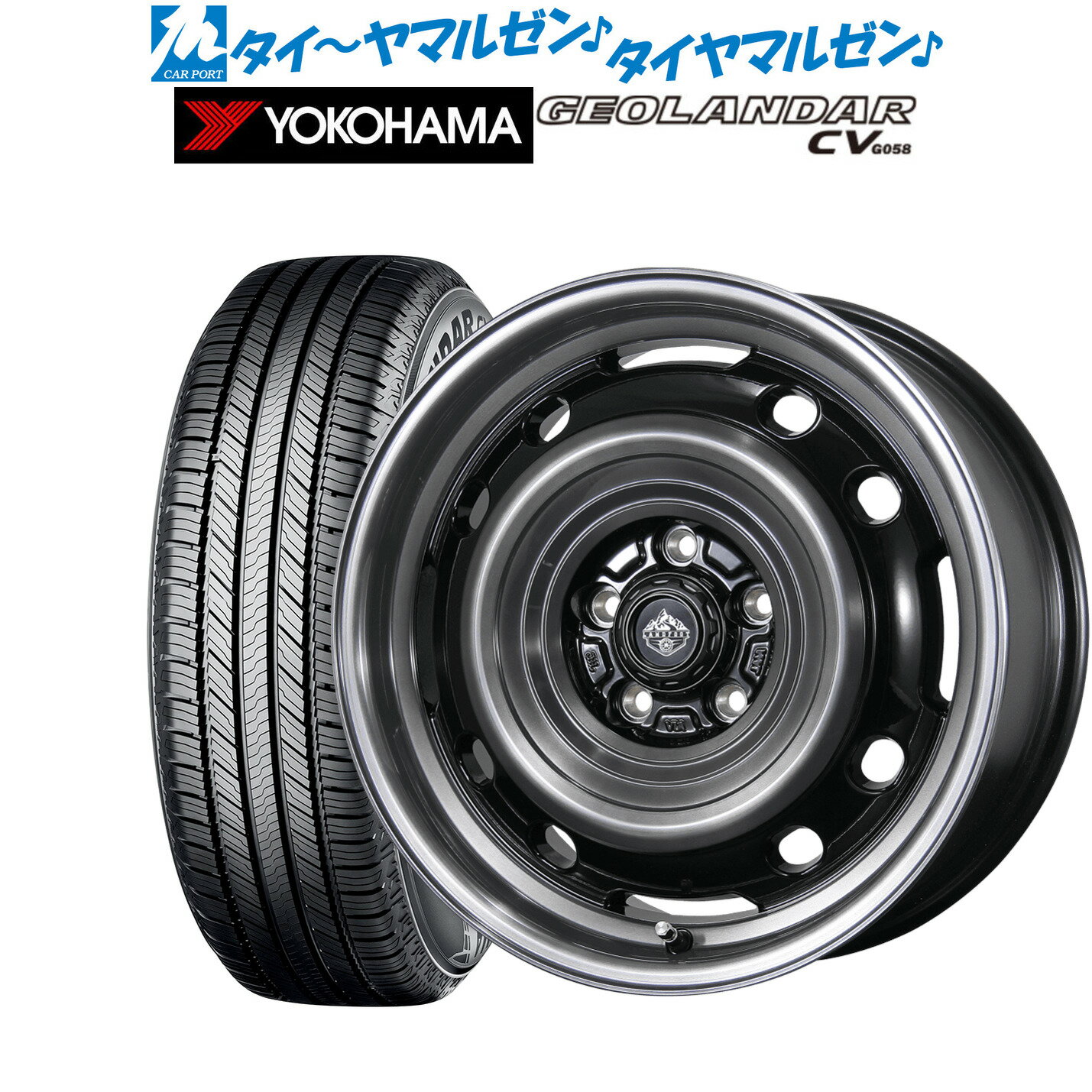 [5/23～26]割引クーポン配布新品 サマータイヤ ホイール4本セットトピー ランドフット XFG16インチ 7.0Jヨコハマ GEOLANDAR ジオランダー CV (G058)235/70R16