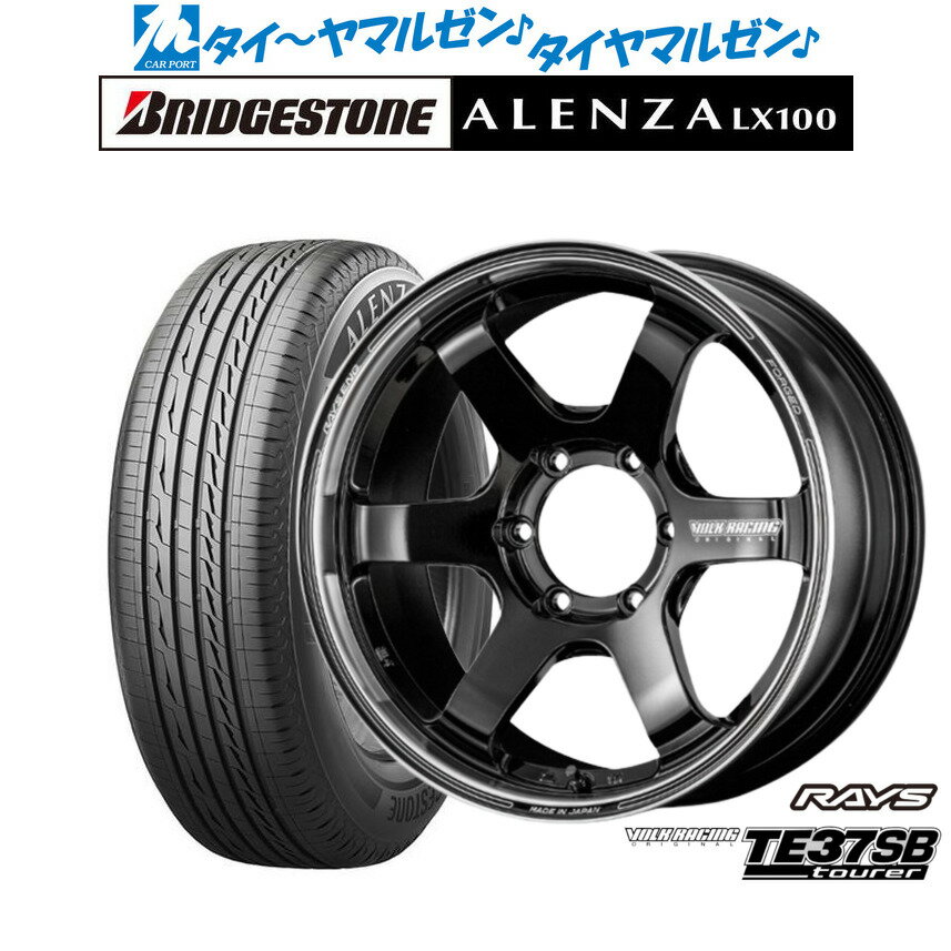 [5/9～15]割引クーポン配布新品 サマータイヤ ホイール4本セットレイズ ボルクレーシング TE37 SB ツアラー18インチ 8.0Jブリヂストン ALENZA アレンザ LX100265/60R18