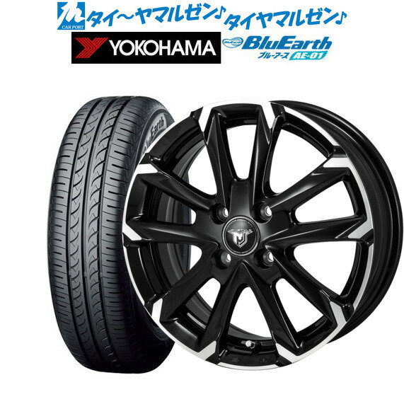 [5/18]ストアポイント3倍!!新品 サマータイヤ ホイール4本セットモンツァ JP STYLE MJ-V15インチ 4.5Jヨコハマ BluEarth ブルーアース (AE-01)165/55R15