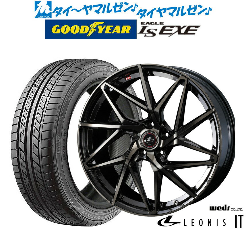 [5/9～15]割引クーポン配布新品 サマータイヤ ホイール4本セットウェッズ レオニス IT18インチ 7.0Jグッドイヤー イーグル LS EXE（エルエス エグゼ）215/45R18