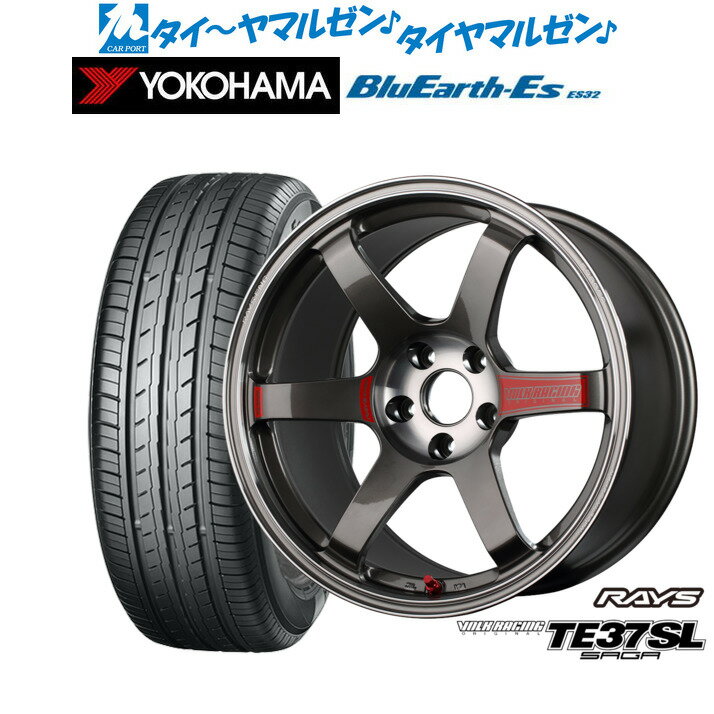新品 サマータイヤ ホイール4本セットレイズ ボルクレーシング TE37 サーガ SL18インチ 8.5Jヨコハマ BluEarth-ES ブルーアースイーエス ES32245/40R18