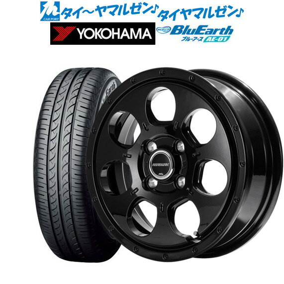 [5/18]ストアポイント3倍!!新品 サマータイヤ ホイール4本セットMID ロードマックス マッドエージェント15インチ 4.5Jヨコハマ BluEarth ブルーアース (AE-01)165/50R15