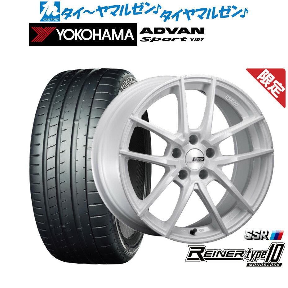 [6/15]割引クーポン配布新品 サマータイヤ ホイール4本セットタナベ SSR ライナー タイプ10 モノブロック18インチ 7.5Jヨコハマ ADVAN アドバン Sport (V107)225/40R18