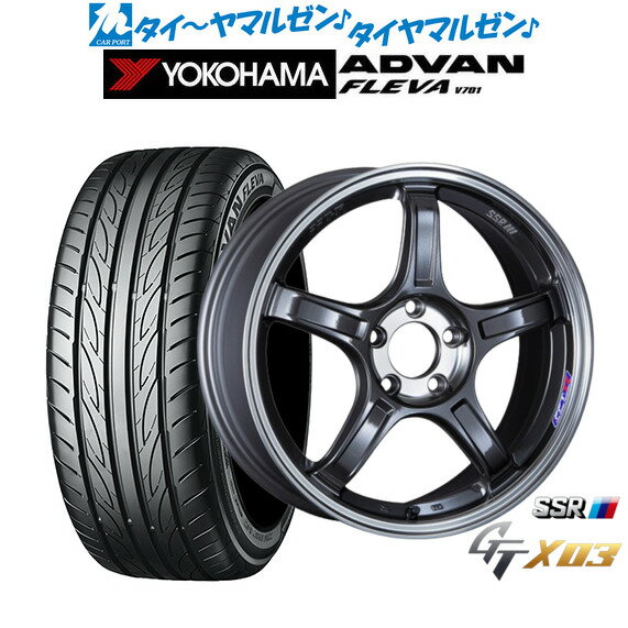 割引クーポン配布新品 サマータイヤ ホイール4本セットタナベ SSR GT X0318インチ 7.5Jヨコハマ ADVAN アドバン フレバ V701235/50R18