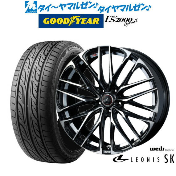 [5/20]割引クーポン配布新品 サマータイヤ ホイール4本セットウェッズ レオニス SK18インチ 7.0Jグッドイヤー イーグル LS2000 ハイブリッド2(HB2)225/40R18