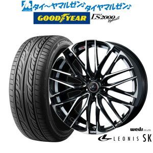 [5/5]割引クーポン配布新品 サマータイヤ ホイール4本セットウェッズ レオニス SK18インチ 7.0Jグッドイヤー イーグル LS2000 ハイブリッド2(HB2)225/40R18