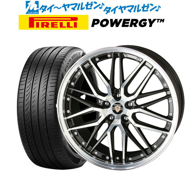 [5/9～15]割引クーポン配布新品 サマータイヤ ホイール4本セットKYOHO シュタイナー LMX18インチ 7.5Jピレリ POWERGY (パワジー)225/40R18