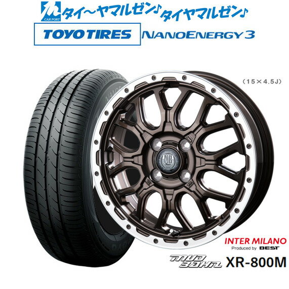 割引クーポン配布新品 サマータイヤ ホイール4本セットインターミラノ マッドバーン XR-800M14インチ 4.5Jトーヨータイヤ NANOENERGY ナノエナジー 3 155/65R14