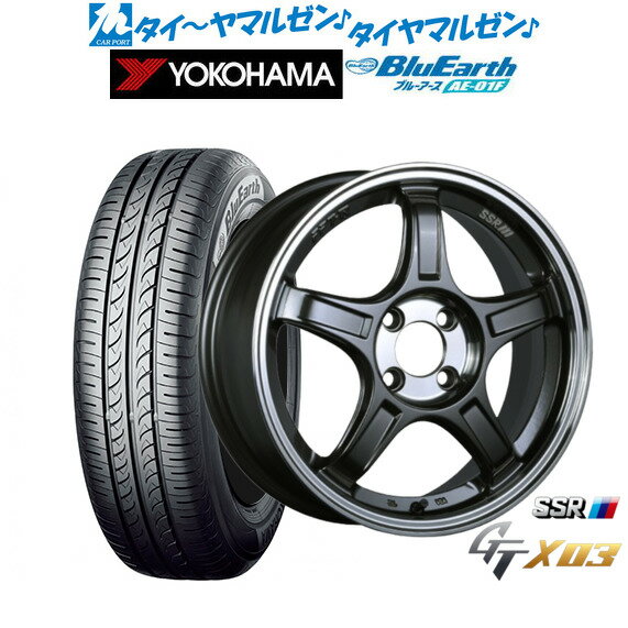 [SS期間限定]割引クーポン配布新品 サマータイヤ ホイール4本セットタナベ SSR GT X0316インチ 6.5Jヨコハマ BluEarth ブルーアース (AE-01F)195/55R16