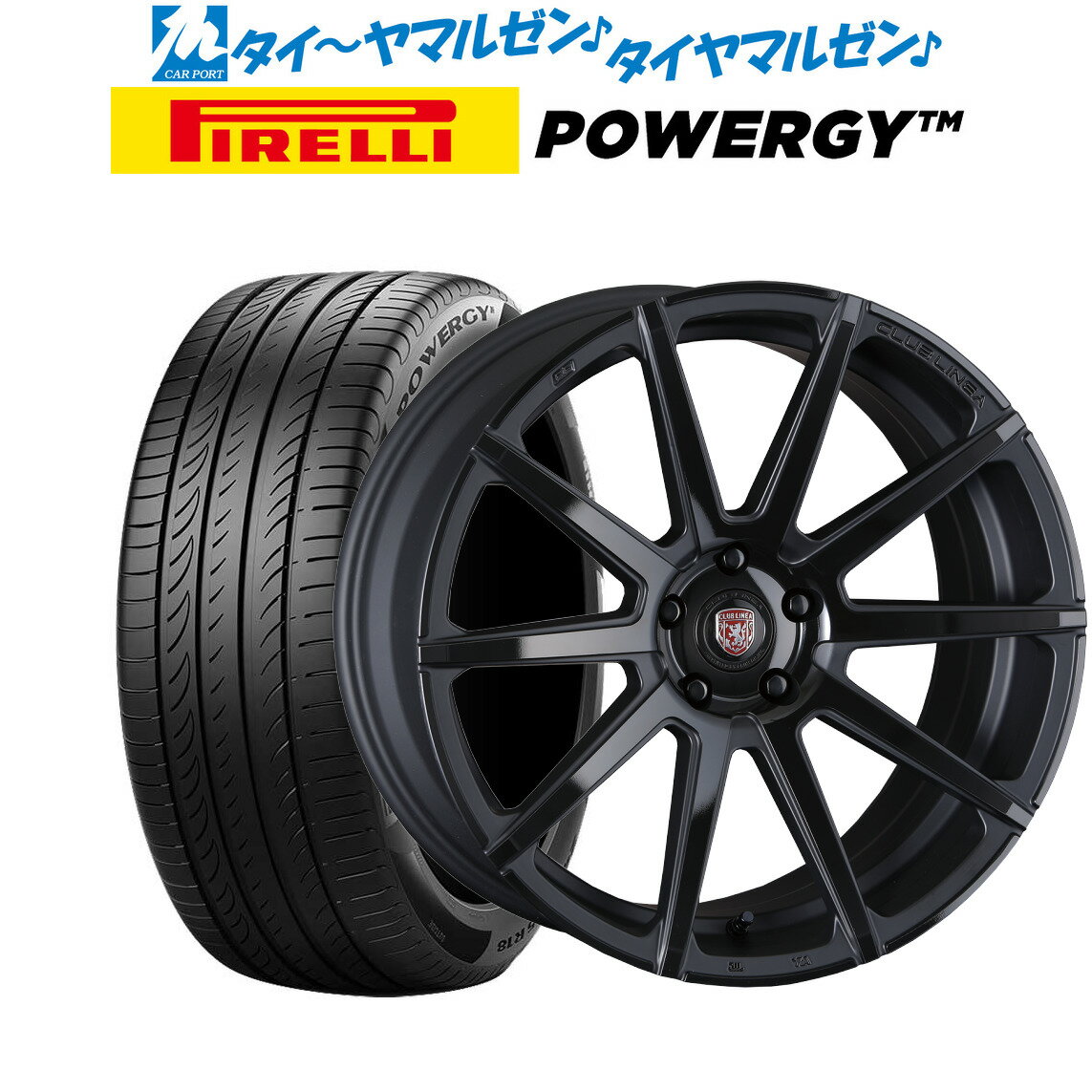 [SS期間]割引クーポン配布新品 サマータイヤ ホイール4本セットクリムソン クラブリネア マルディニFF20インチ 8.5Jピレリ POWERGY (パワジー)245/40R20
