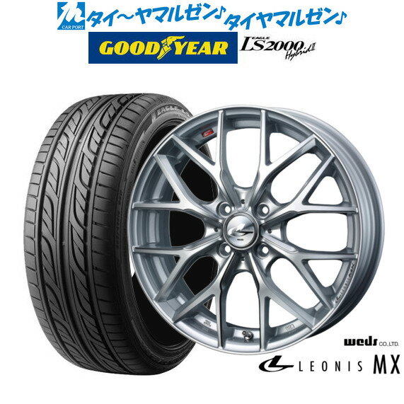 [5/9～15]割引クーポン配布新品 サマータイヤ ホイール4本セットウェッズ レオニス MX17インチ 6.5Jグッドイヤー イーグル LS2000 ハイブリッド2(HB2)215/45R17