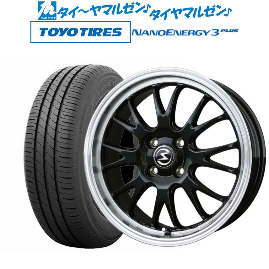 [5/18]ストアポイント3倍!!新品 サマータイヤ ホイール4本セットBADX エスホールド S-8M14インチ 5.5Jトーヨータイヤ NANOENERGY ナノエナジー 3プラス 165/70R14