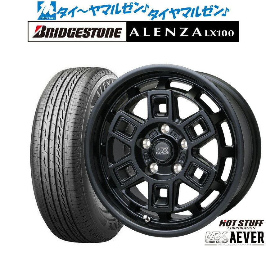 [6/18]最大100%ポイントバック！要エントリー新品 サマータイヤ ホイール4本セットホットスタッフ マッドクロス アイヴァー 16インチ 7.0Jブリヂストン ALENZA アレンザ LX100215/70R16
