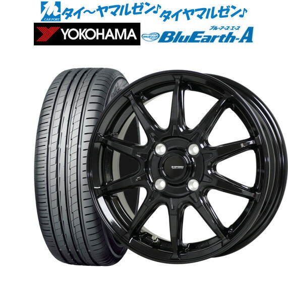 [5/20]割引クーポン配布新品 サマータイヤ ホイール4本セットホットスタッフ G.speed G-0514インチ 5.5Jヨコハマ BluEarth ブルーアース A (AE50)175/70R14