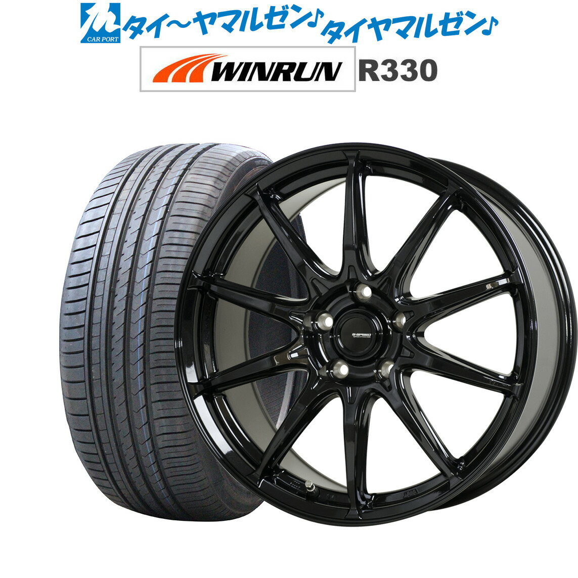 [5/9～15]割引クーポン配布新品 サマータイヤ ホイール4本セットホットスタッフ G.speed G-0518インチ 7.0JWINRUN ウインラン R330215/40R18