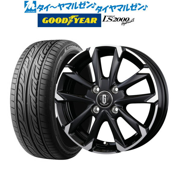 [5/9～15]割引クーポン配布新品 サマータイヤ ホイール4本セットコーセイ MZ-GROW C52S14インチ 4.5Jグッドイヤー イーグル LS2000 ハイブリッド2(HB2)155/55R14