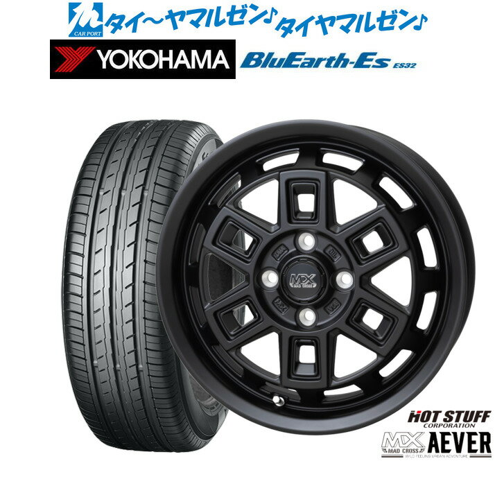 [6/15]割引クーポン配布新品 サマータイヤ ホイール4本セットホットスタッフ マッドクロス アイヴァー 15インチ 4.5Jヨコハマ BluEarth-ES ブルーアースイーエス ES32165/55R15