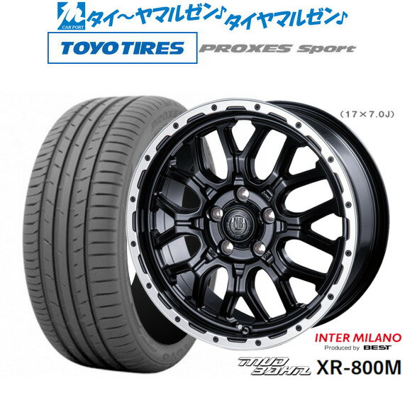 [5/20]割引クーポン配布新品 サマータイヤ ホイール4本セットインターミラノ マッドバーン XR-800M17インチ 7.0Jトーヨータイヤ プロクセス PROXES スポーツ 205/50R17