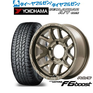 [5/5]割引クーポン配布新品 サマータイヤ ホイール4本セットレイズ チームデイトナ F6ブースト for JIMNY/JIMNY SIERRA16インチ 5.5Jヨコハマ GEOLANDAR ジオランダー A/T(G015)225/75R16