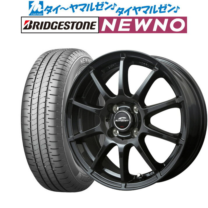 [5/23～26]割引クーポン配布新品 サマータイヤ ホイール4本セットMID シュナイダー スタッグ13インチ 4.0Jブリヂストン NEWNO ニューノ155/65R13