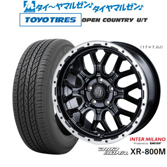 [5/20]割引クーポン配布新品 サマータイヤ ホイール4本セットインターミラノ マッドバーン XR-800M18インチ 7.5Jトーヨータイヤ オープンカントリー U/T 225/55R18