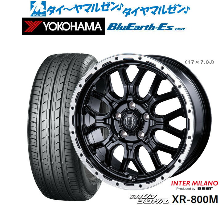 新品 サマータイヤ ホイール4本セットインターミラノ マッドバーン XR-800M18インチ 7.5Jヨコハマ BluEarth-ES ブルーアースイーエス ES32225/40R18