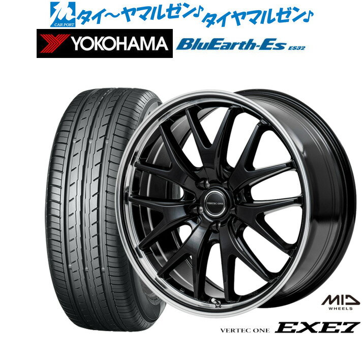 [6/15]割引クーポン配布新品 サマータイヤ ホイール4本セットMID ヴァーテック ワン EXE718インチ 8.0Jヨコハマ BluEarth-ES ブルーアースイーエス ES32225/40R18