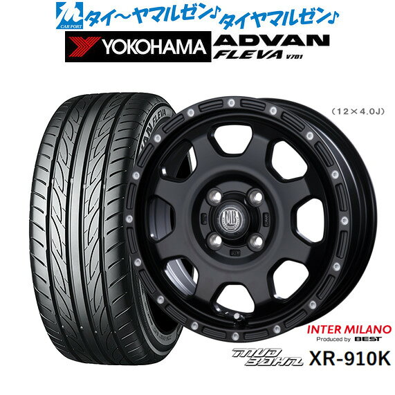新品 サマータイヤ ホイール4本セットインターミラノ マッドバーン XR-910K15インチ 4.5Jヨコハマ ADVAN アドバン フレバ V701165/55R15