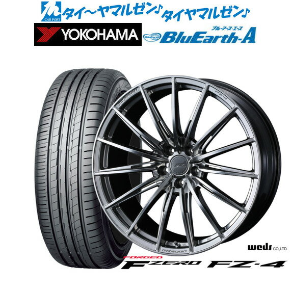 [SS期間限定]割引クーポン配布新品 サマータイヤ ホイール4本セットウェッズ F-ZERO FZ-419インチ 8.0Jヨコハマ BluEarth ブルーアース A (AE50)215/35R19