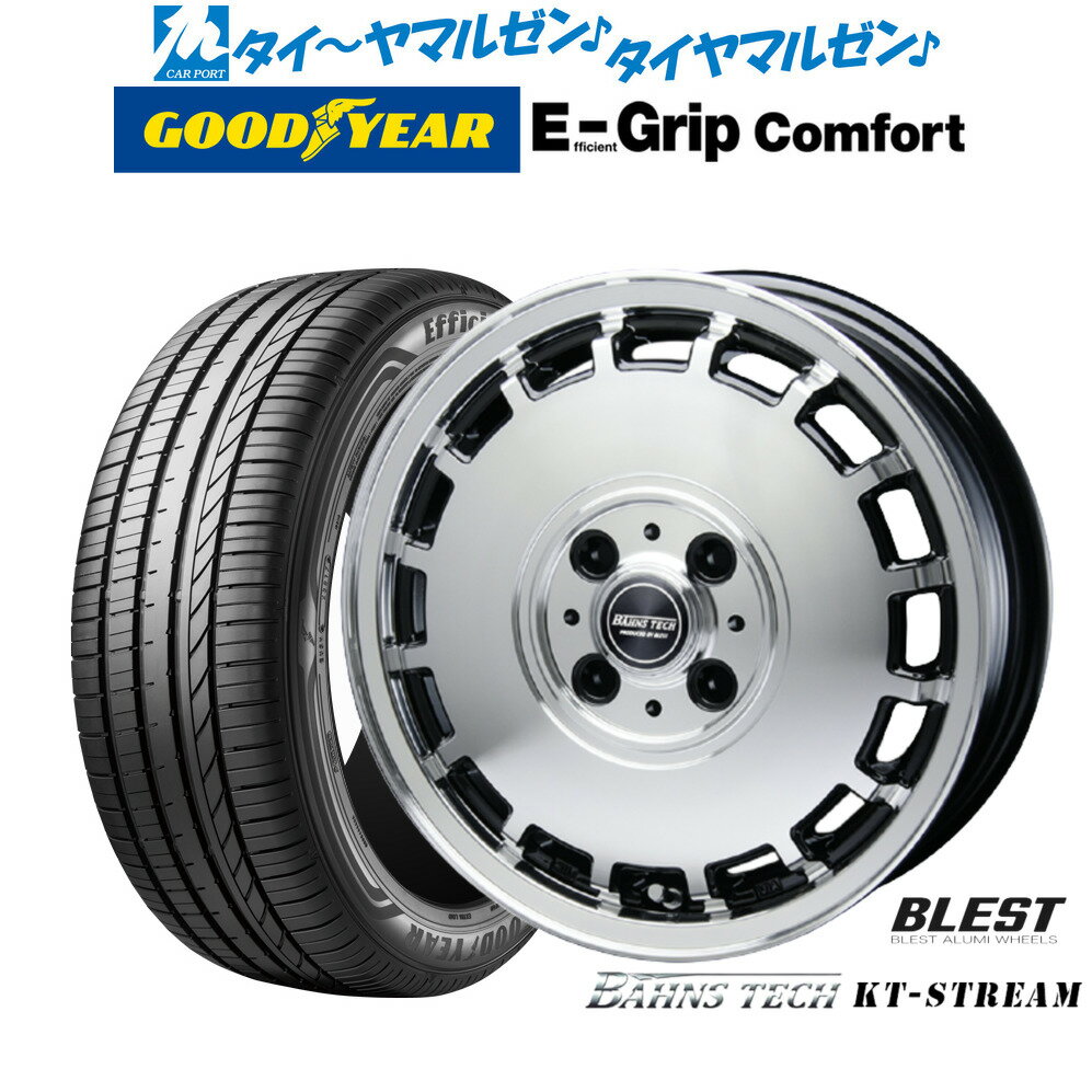 [6月20日]割引クーポン配布新品 サマータイヤ ホイール4本セットニューレイトン バーンズテック KTストリーム14インチ 4.5Jグッドイヤー エフィシエント グリップ コンフォート165/55R14