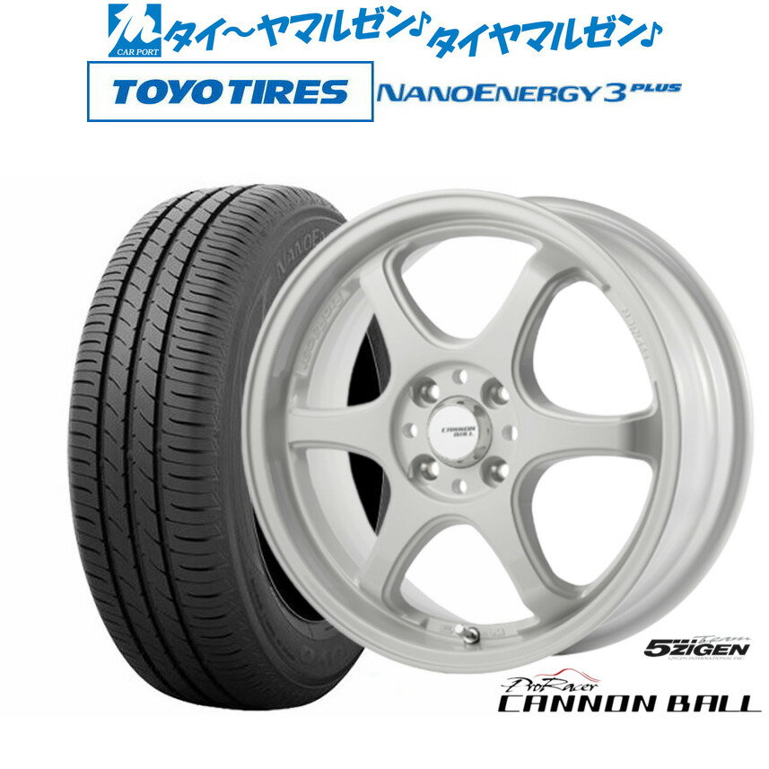 新品 サマータイヤ ホイール4本セット5ZIGEN ゴジゲン プロレーサー キャノンボール16インチ 6.5Jトーヨータイヤ NANOENERGY ナノエナジー 3プラス 195/45R16