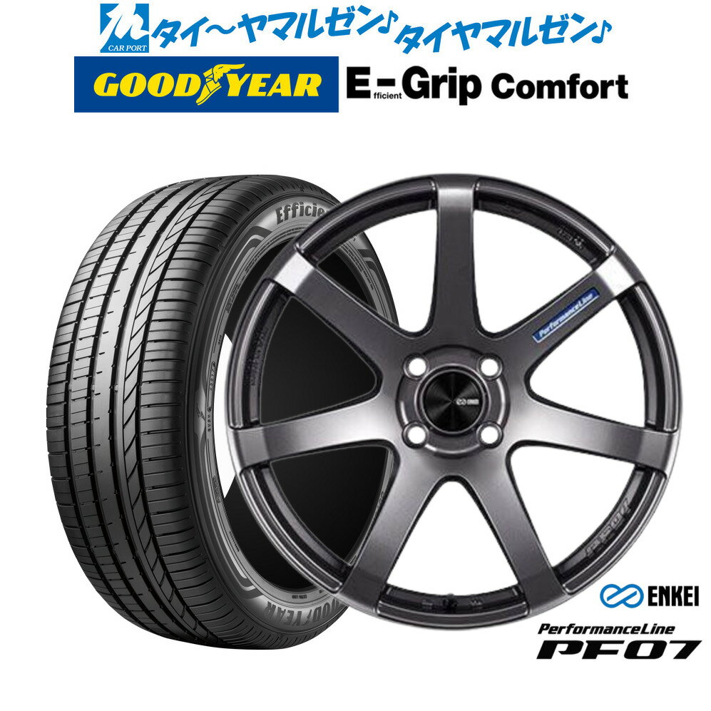 [6/22〜26]割引クーポン配布新品 サマータイヤ ホイール4本セットエンケイ PF0715インチ 5.0Jグッドイヤー エフィシエント グリップ コンフォート165/55R15