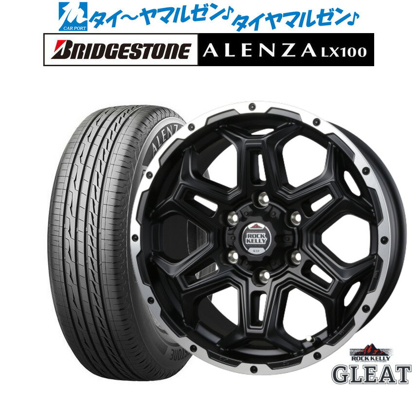 [SS期間]割引クーポン配布新品 サマータイヤ ホイール4本セットBADX ロックケリー ROCK KELLY グリート(6穴)16インチ 6.5Jブリヂストン ALENZA アレンザ LX100215/65R16