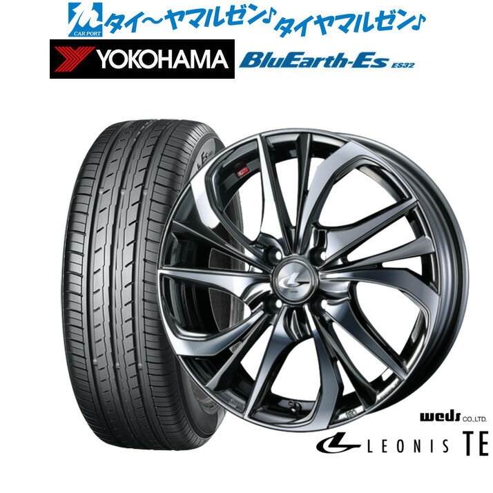 [6/18]最大100%ポイントバック！要エントリー新品 サマータイヤ ホイール4本セットウェッズ レオニス TE15インチ 4.5Jヨコハマ BluEarth-ES ブルーアースイーエス ES32165/55R15
